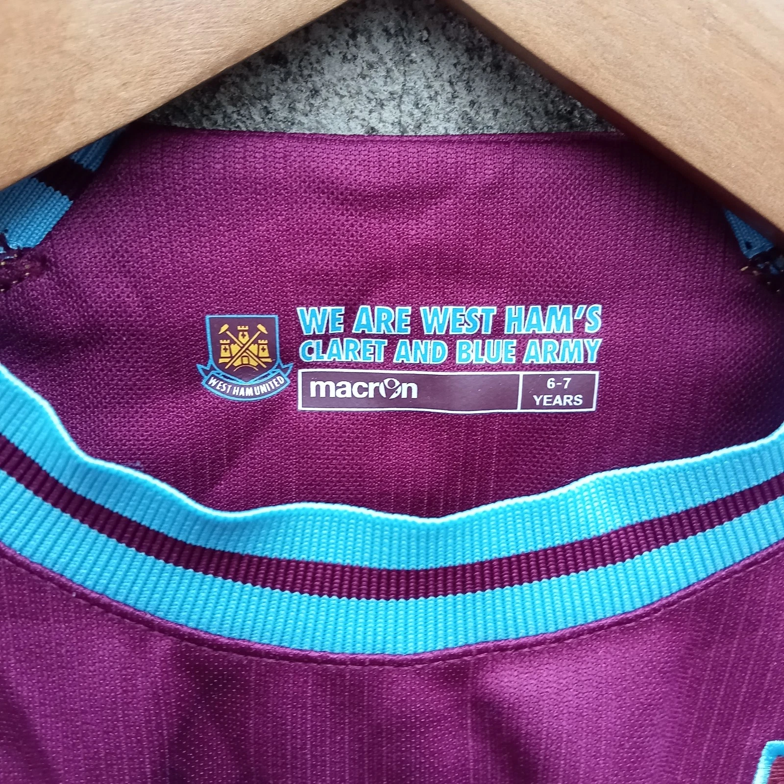 West Ham United 2011-12 home football shirt | jersey, Boys 6-7 Years NOBLE 16 - Image 5