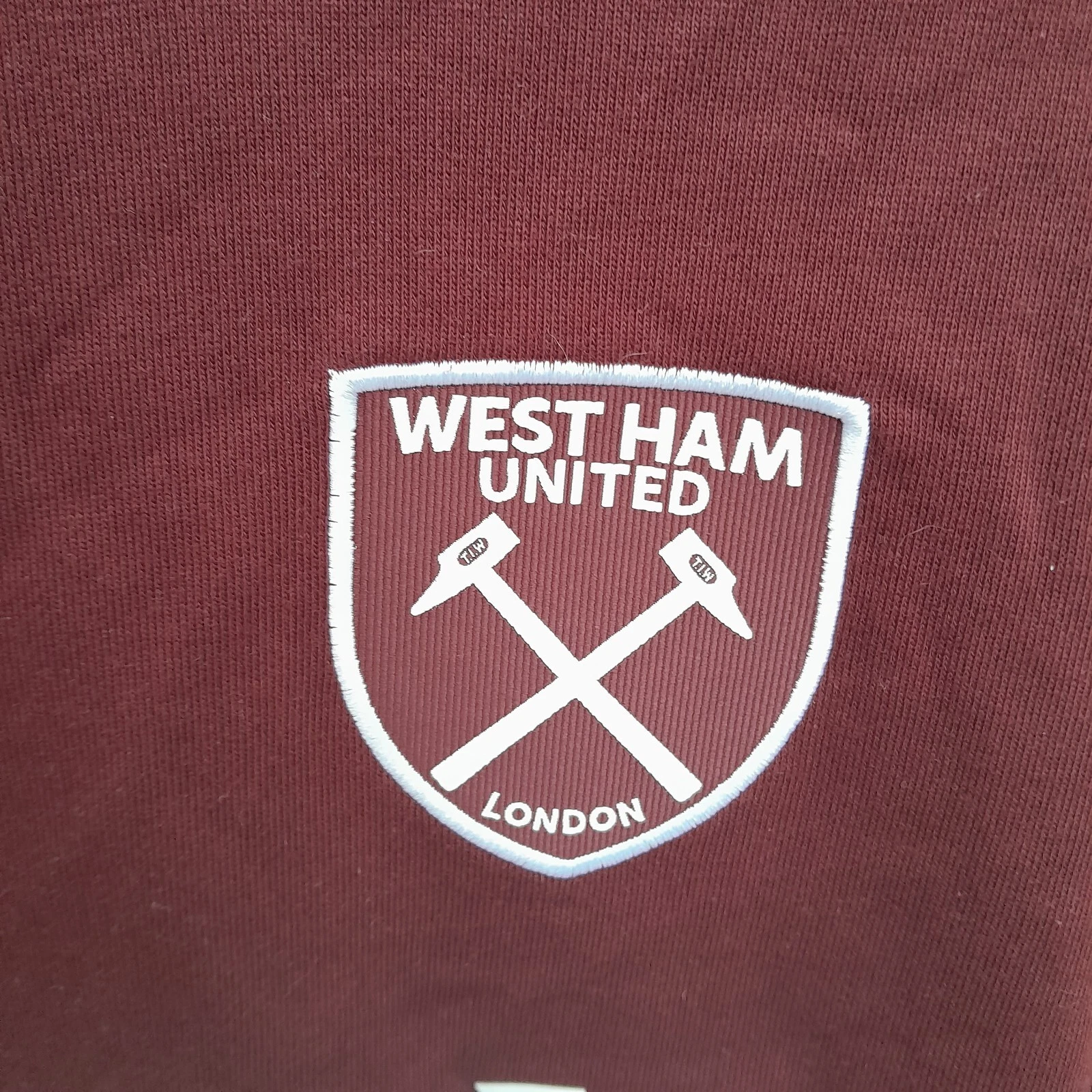 West Ham United home football sweatshirt/ jumper. Small mens. - Image 3