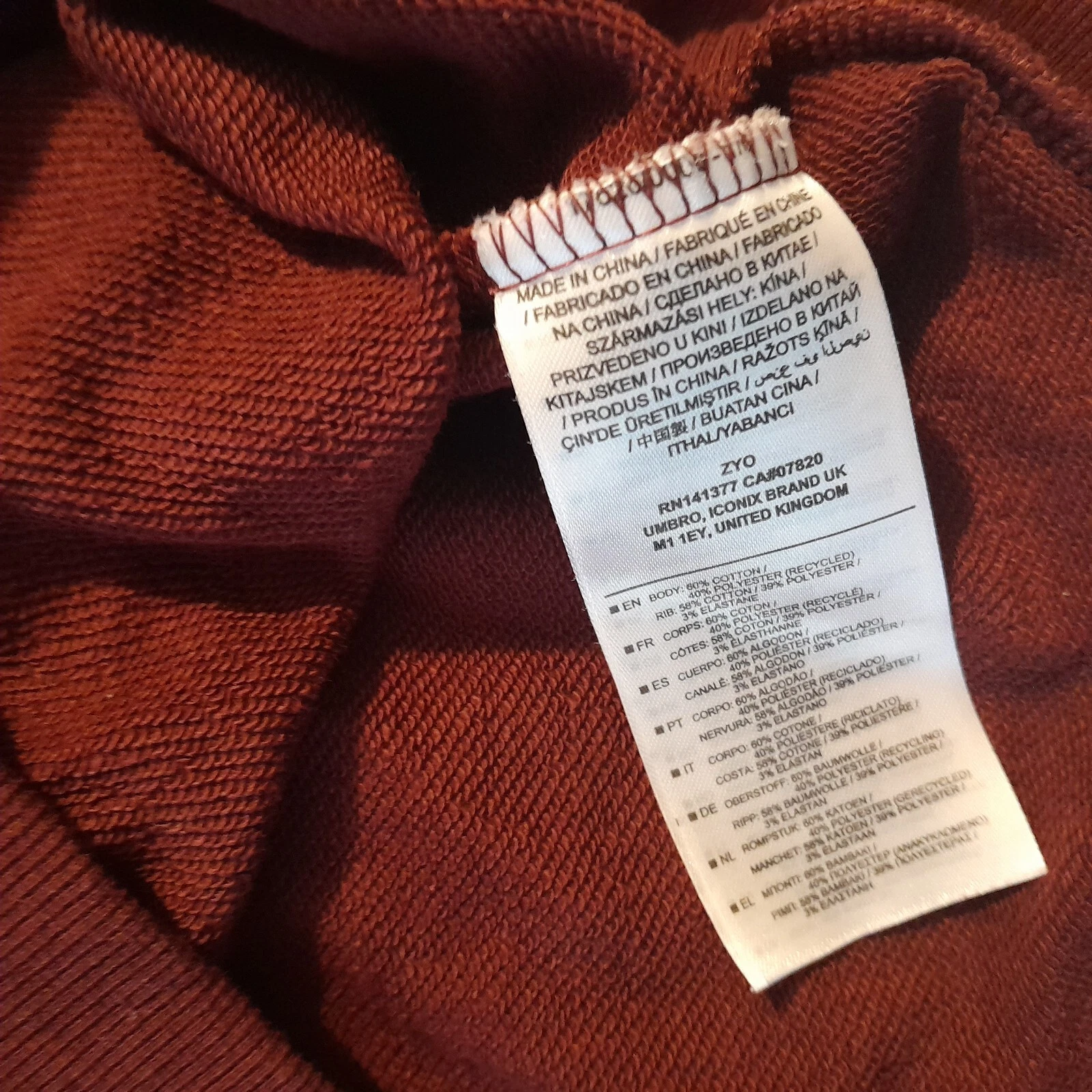 West Ham United home football sweatshirt/ jumper. Small mens. - Image 6