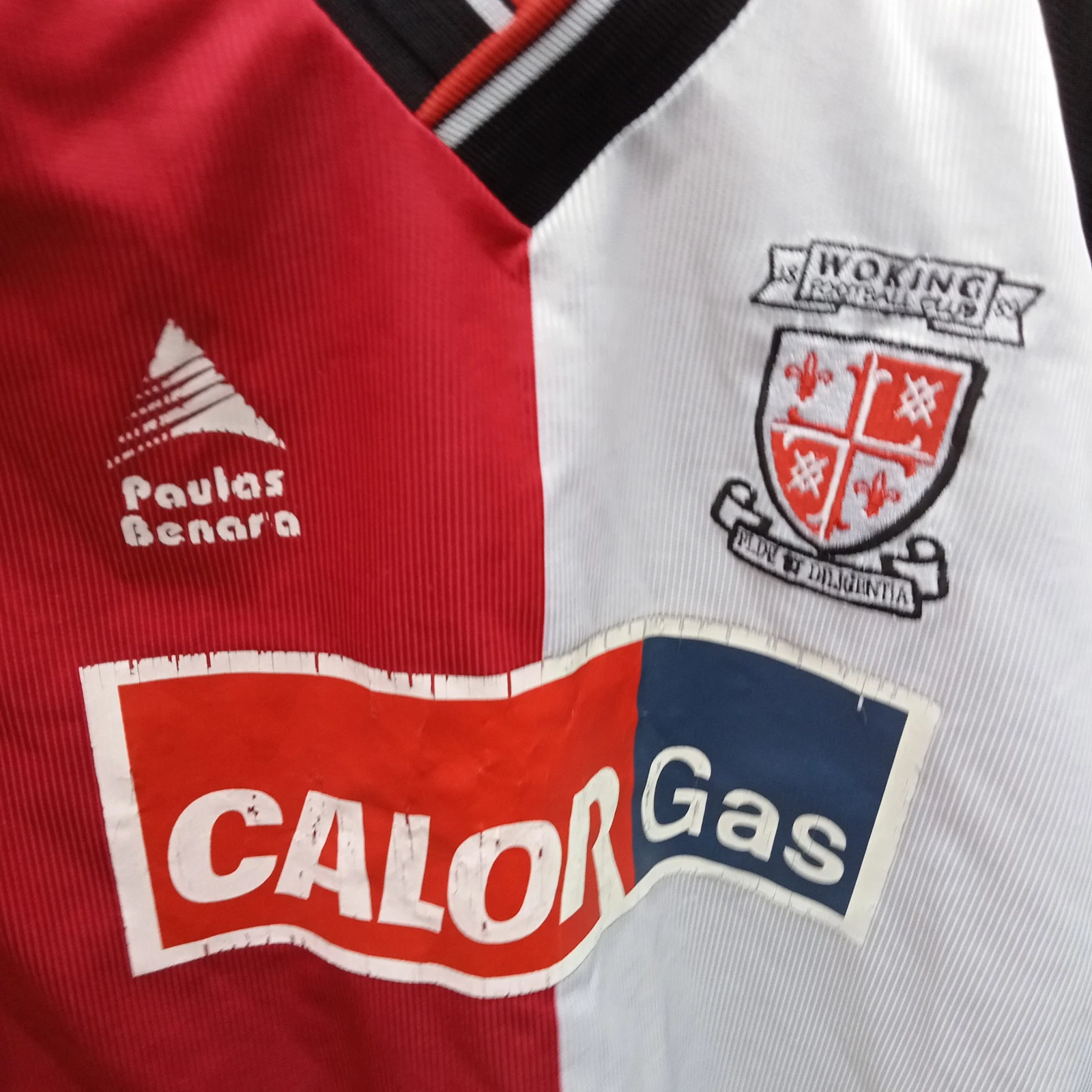 Woking 2008-09 home football shirt | jersey, Boys Large - Image 2