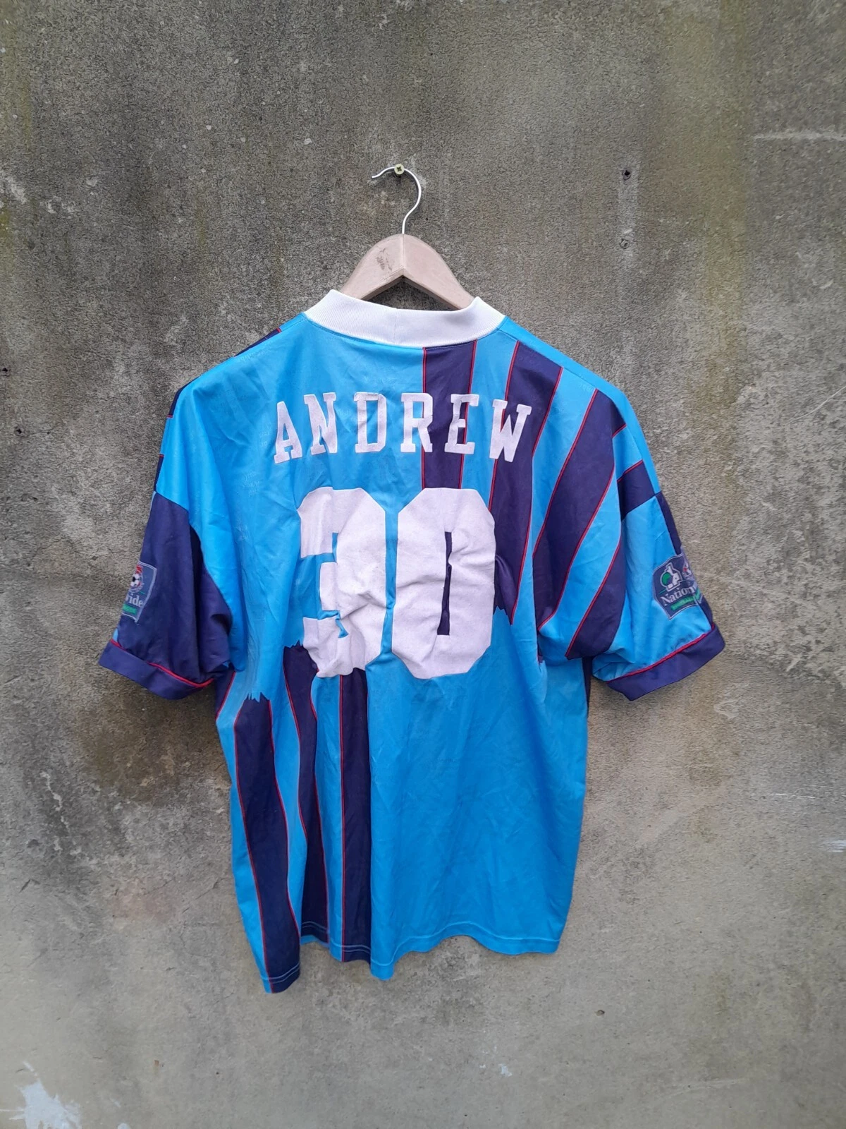 Wycombe Wanderers 1996-97 home football shirt / jersey. XXL mens. - Image 3
